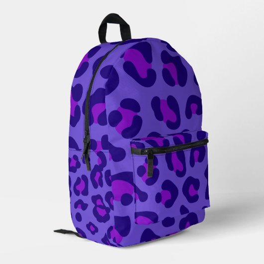 Sac À Dos Imprimé "Leopard violet électrique" (Coin arrière gauche)