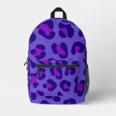 Sac À Dos Imprimé "Leopard violet électrique" (Recto)