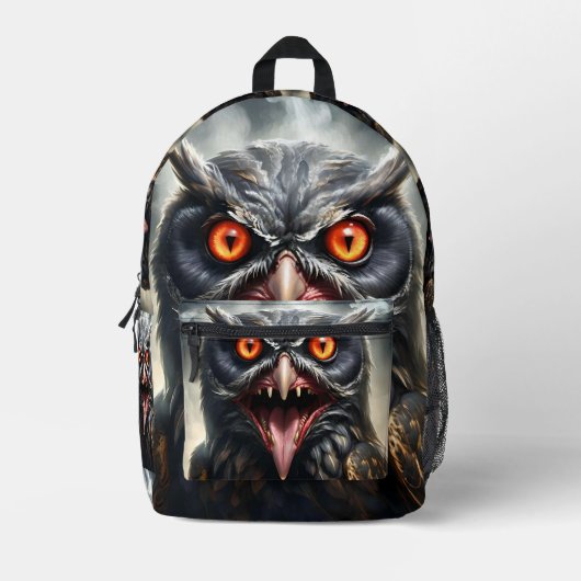 Sac À Dos Imprimé "Les ailes cauchemardesques : La Chouette des vamp (Recto)