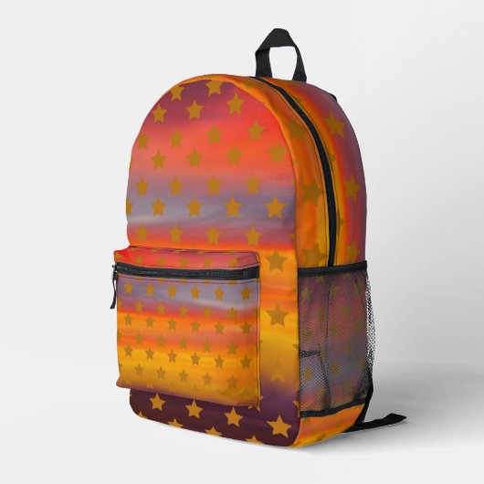 Sac À Dos Imprimé Les Étoiles Du Désert Du Sud-Ouest Et Les Rayures  (Coin arrière droit)