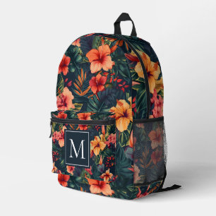 Sac À Dos Imprimé Les Fleurs D'Hibiscus, Un Modèle Floral Tropical