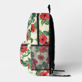 Sac À Dos Imprimé Les fleurs tropicales du Lotus Blanc (Droite)