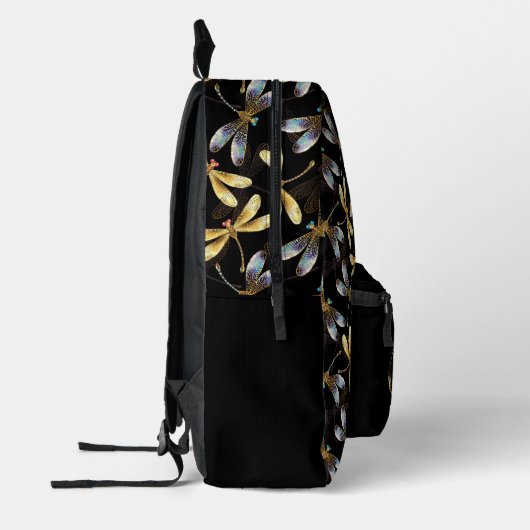 Sac À Dos Imprimé Les libellules dorées de l'infini (Gauche)