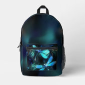 Sac À Dos Imprimé Les libellules du lac (Recto)