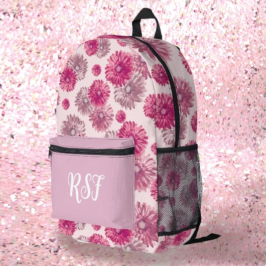 Sac À Dos Imprimé Les tons floraux modernes de rose pastel Girly