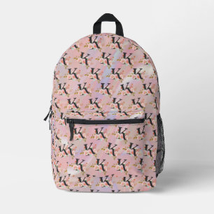 Sac À Dos Imprimé Lettre K
