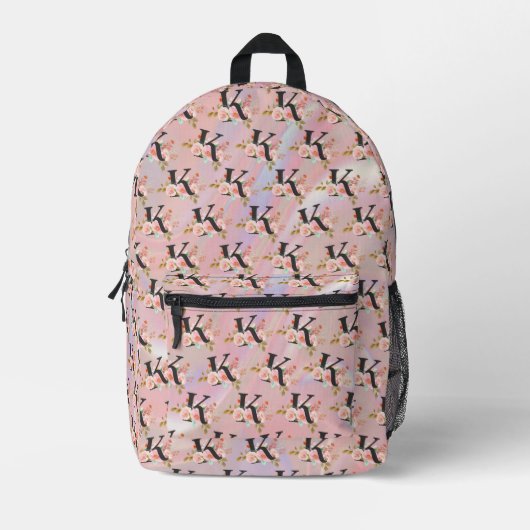 Sac À Dos Imprimé Lettre K (Recto)