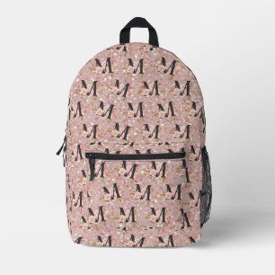 Sac À Dos Imprimé Lettre M