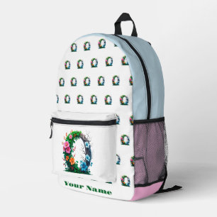 Sac À Dos Imprimé Lettre O personnalisée