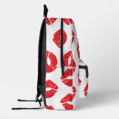 Sac À Dos Imprimé Lèvres Rouges, Rouge À Lèvres, Baiser, Motif Des L (Gauche)