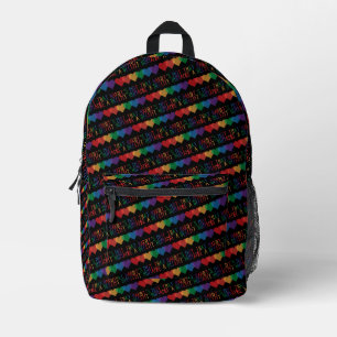 Sac À Dos Imprimé LGBT Heart Retro Be A Decent Human Ce n'est pas qu