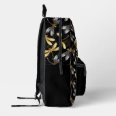 Sac À Dos Imprimé Libellules dorées infinies (Gauche)