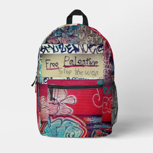Sac À Dos Imprimé Libérer la Palestine (Recto)