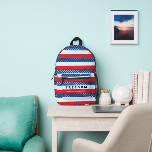 Sac À Dos Imprimé Liberté Un Véritable Patriote (Insitu)