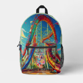 Sac À Dos Imprimé Life,roller coaster, Let's have fun! (Recto)