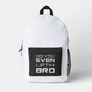 Sac À Dos Imprimé lifting bro Bro Drôle Typographie de salle de spor