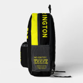 Sac À Dos Imprimé Ligne de police de nom personnalisé (Droite)