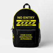 Sac À Dos Imprimé Ligne de police de nom personnalisé (Recto)