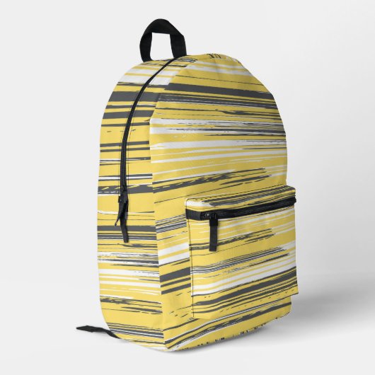 Sac À Dos Imprimé Lignes peintes à la main - jaune (Coin arrière gauche)