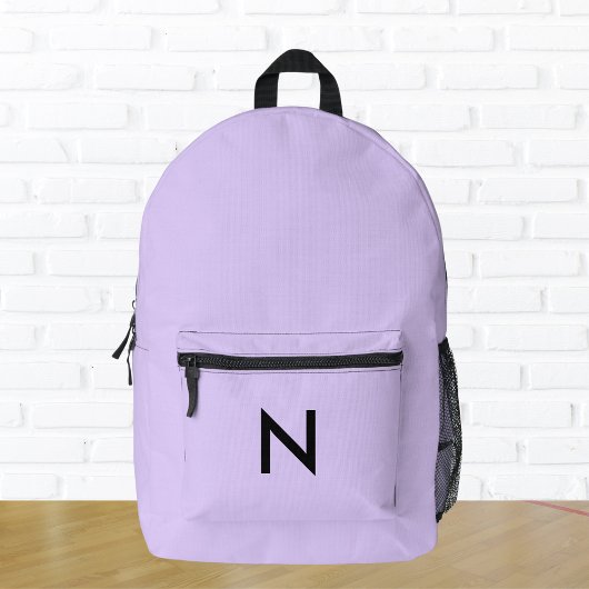 Sac À Dos Imprimé Lilac Monogram Élégant Plutôt Moderne Chic tendanc