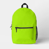 Sac À Dos Imprimé Lime Vert Neon couleur unie (Recto)