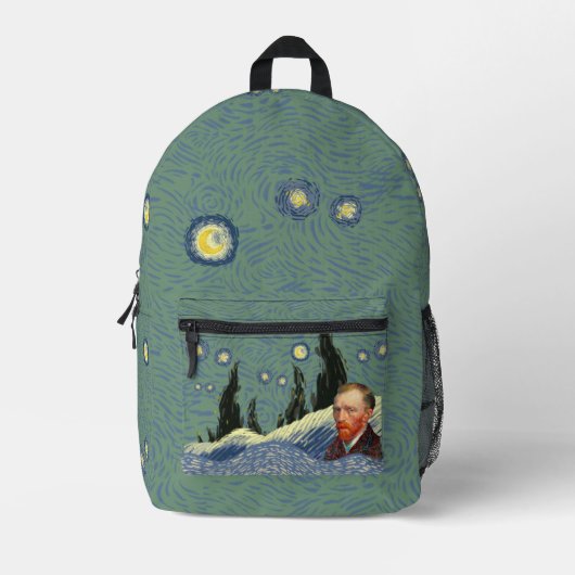 Sac À Dos Imprimé Limited Edition Van Gogh Starry Night Backpack (Recto)