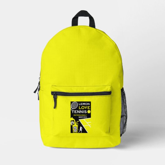 Sac À Dos Imprimé Limonade de tennis vintage (Recto)