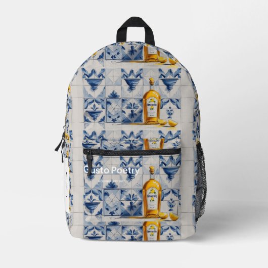 Sac À Dos Imprimé Limoncello Gusto Poésie (Recto)