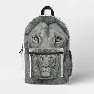 Sac À Dos Imprimé Lion Majestueux