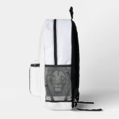 Sac à dos imprimé lion majestueux (Droite)