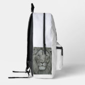Sac à dos imprimé lion majestueux (Gauche)