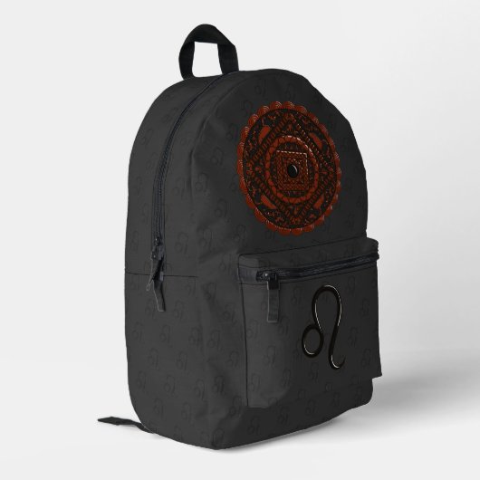 Sac À Dos Imprimé Lion Mandala (Coin arrière gauche)