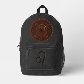 Sac À Dos Imprimé Lion Mandala (Recto)