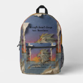 Sac À Dos Imprimé Lion Papercut Backpack (Recto)