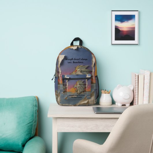 Sac À Dos Imprimé Lion Papercut Backpack (Insitu)