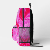 Sac À Dos Imprimé Liquide couleur rose chaud (meilleur cadeau pour l (Droite)