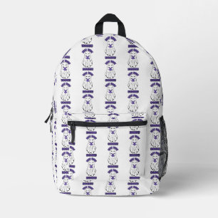 Sac À Dos Imprimé Lire plus Livres Halloween Ghost Purple