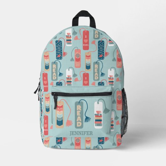 Sac À Dos Imprimé Livres et lecture Signets thématiques modélisés (Recto)