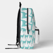 Sac À Dos Imprimé Llama parties scintillant turquoise scintille moti (Gauche)