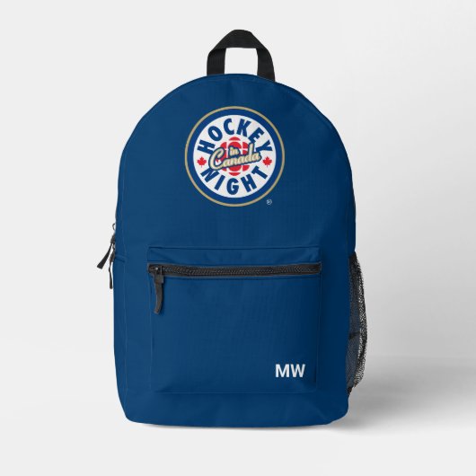 Sac À Dos Imprimé Logo de la nuit du hockey au Canada (Recto)
