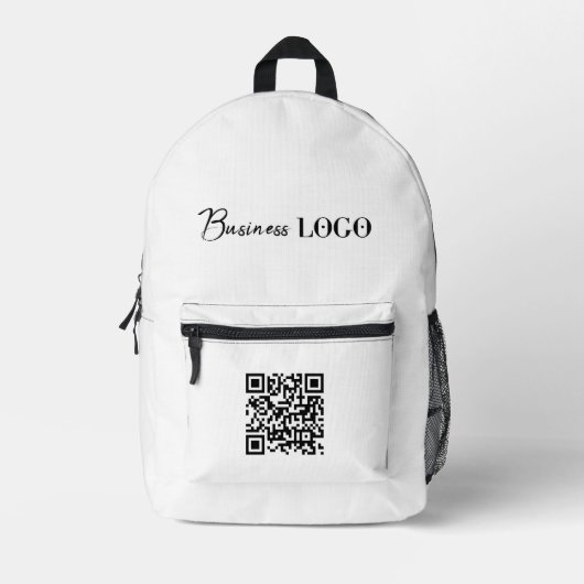Sac À Dos Imprimé Logo d'entreprise Code QR promotionnel de la socié (Recto)