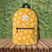 Sac À Dos Imprimé Logo d'entreprise personnalisé Fleur de marguerite