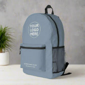 Sac À Dos Imprimé Logo d'entreprise promotionnel Dusty Blue Branded