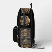 Sac À Dos Imprimé Logo doré design "Retour à l'école" (Droite)