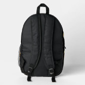 Sac À Dos Imprimé Logo doré design "Retour à l'école" (Verso)