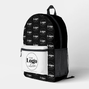Sac À Dos Imprimé Logo en noir blanc Marque promotionnelle
