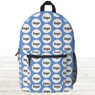 Sac À Dos Imprimé Logo Motif Promotionnel Business Blue