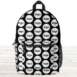 Sac À Dos Imprimé Logo Motif Promotionnel Business Noir<br><div class="desc">Ajoutez votre propre logo à ce design. Minimaliste et professionnel. Idéal pour un produit promotionnel pour vos employés,  employés,  clients et clients. Idéal pour les salons,  les voyages,  les événements d'entreprise ou sportifs et les cadeaux. Pour les autres versions,  consultez la collection.</div>