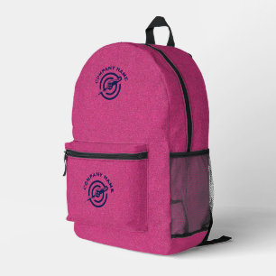 Sac À Dos Imprimé Logo personnalisé de tissu de Denim rose imprimé e