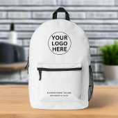 Sac À Dos Imprimé Logo promotionnel en noir et blanc